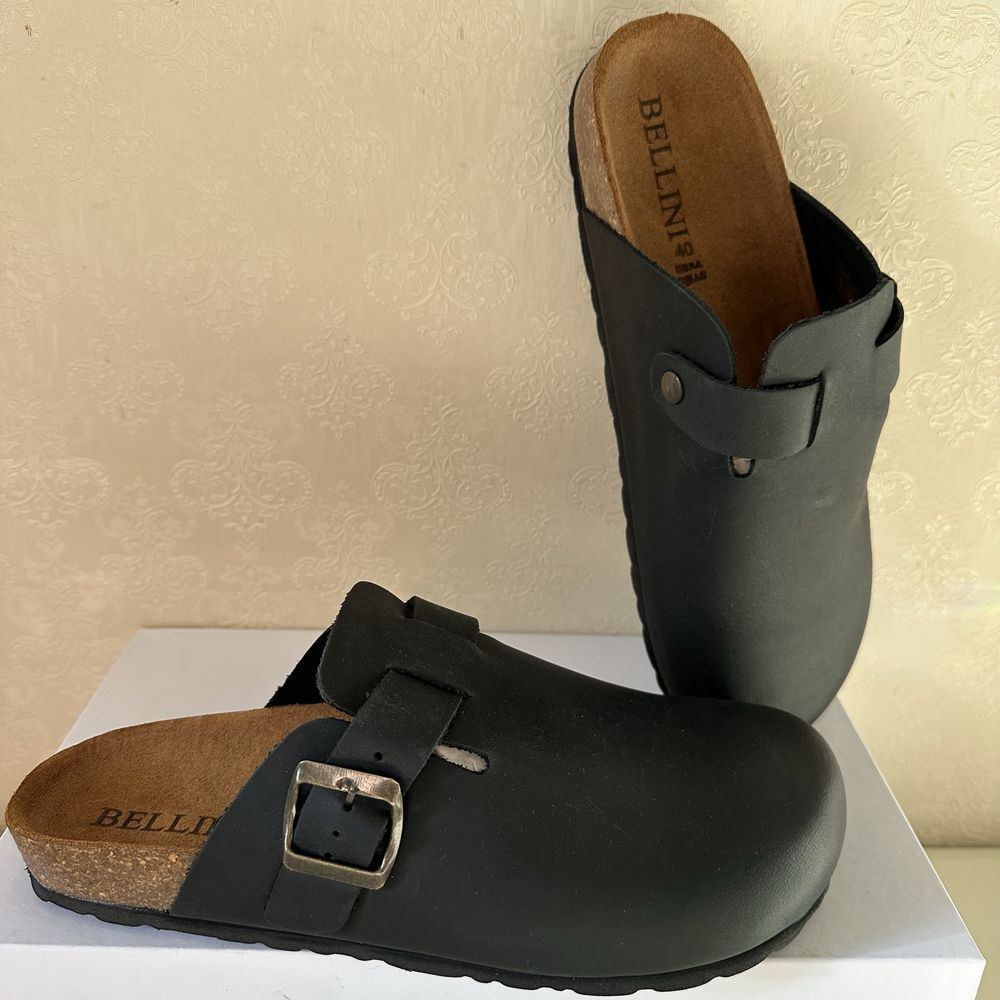 Bellini. Чоловічі шльопанці. Оригінал. Шкіра. Нові. Розмір 40-45