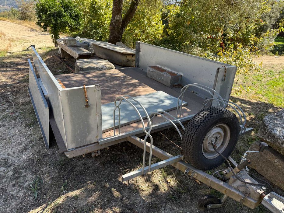 Atrelado Reboque Grande com Suporte de Bicicletas, Modular