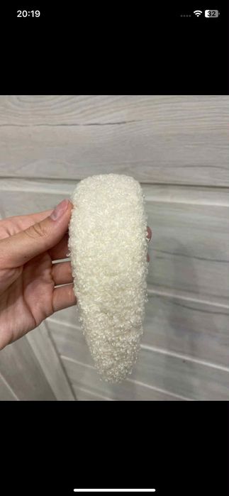 Opaska Ulka boucle kremowa regular