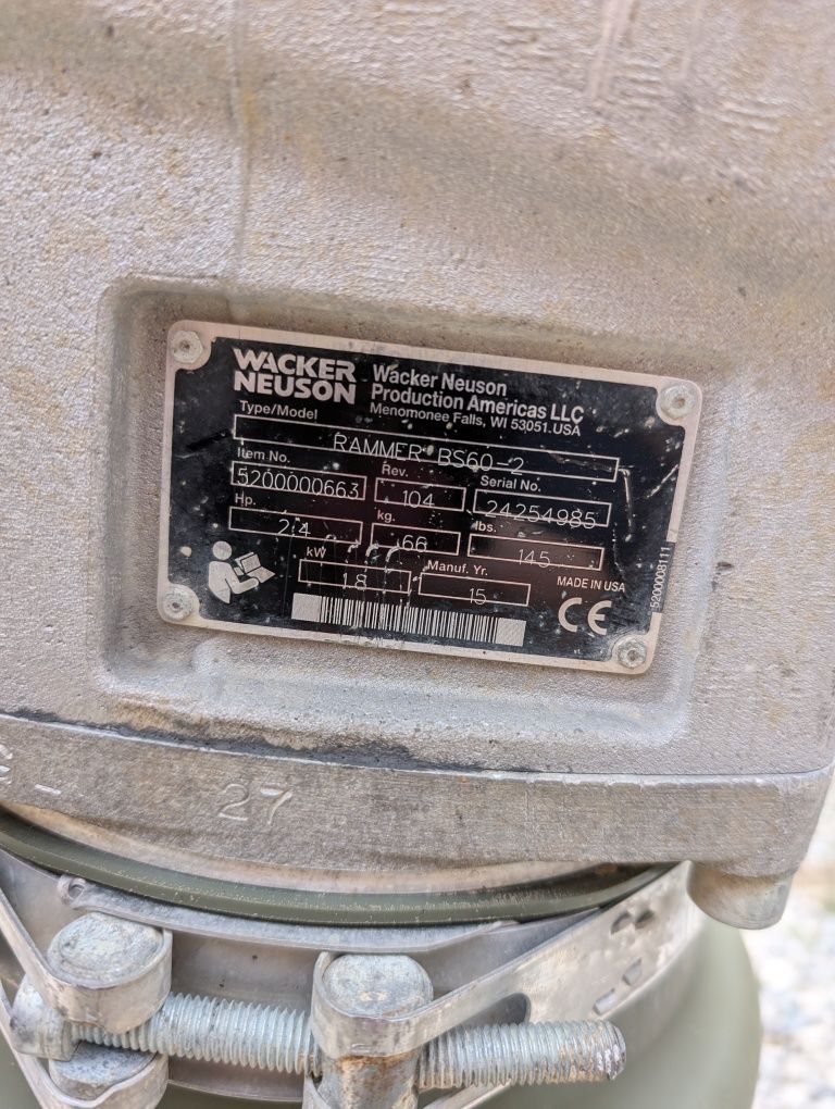 Zageszczarka skoczek Wacker Neuson BS 60-2