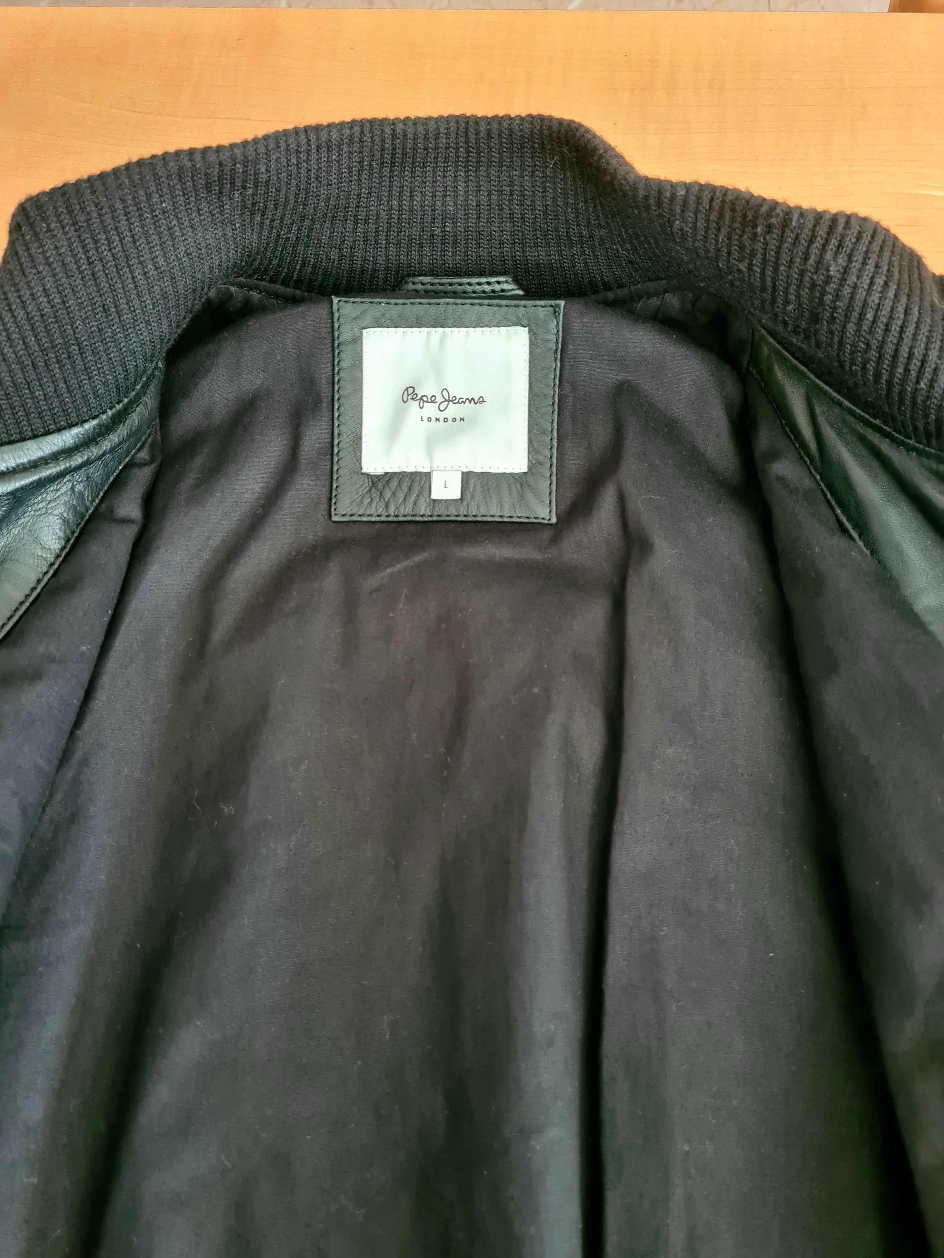 Blusão de pele genuína Pepe Jeans