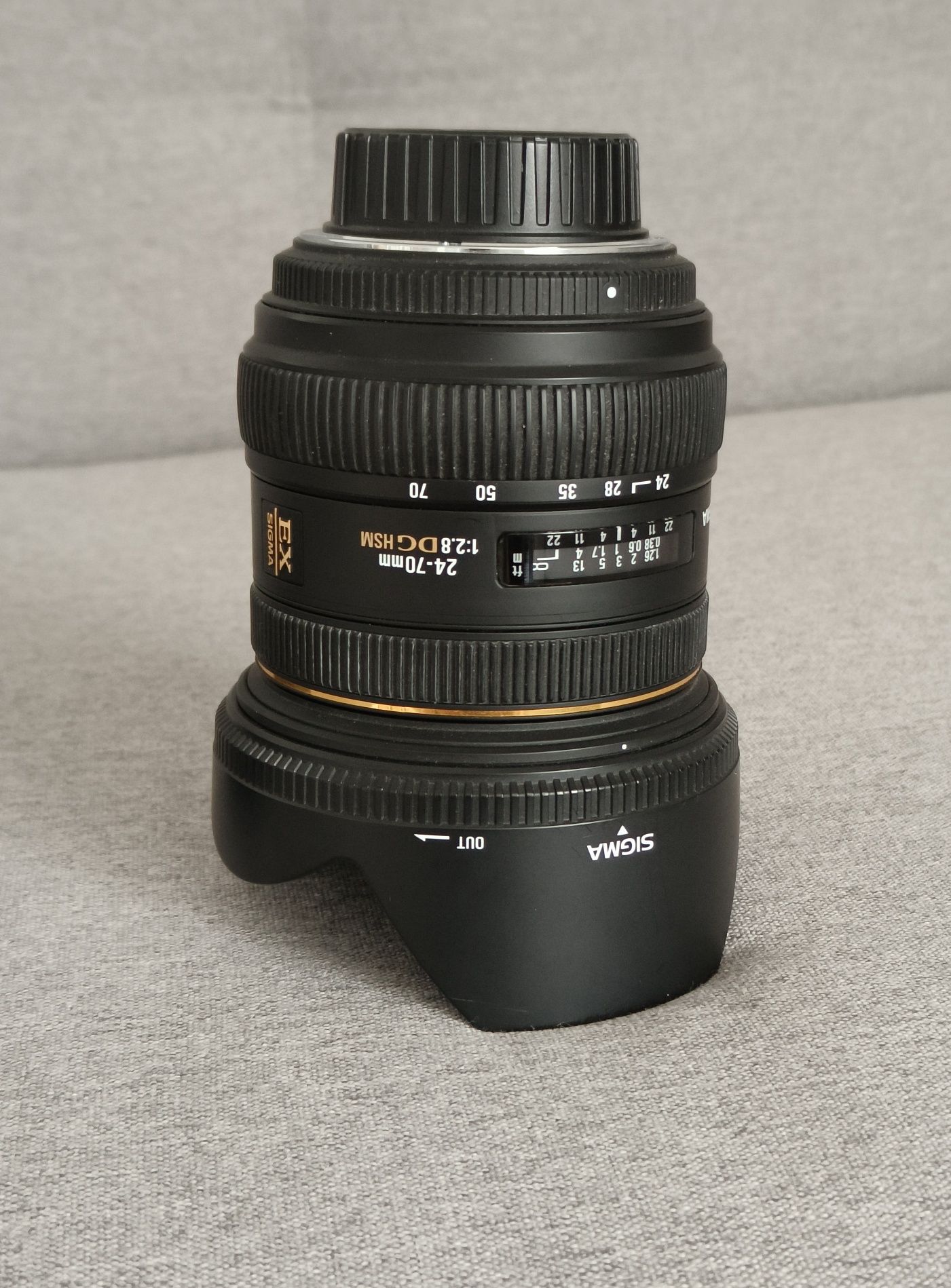 Sigma 24-70 EX DG HSM f2.8, bagnet Nikon F