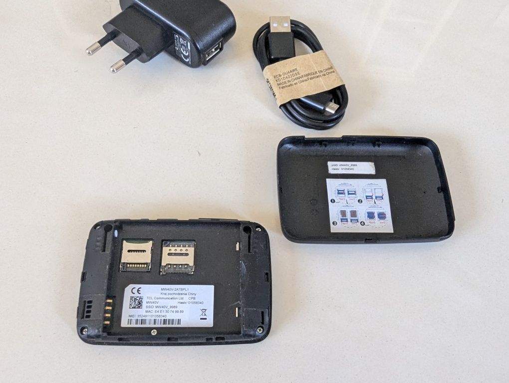 Router Alcatel na kartę SIM internet do samochodu mobilny 150 Mbps