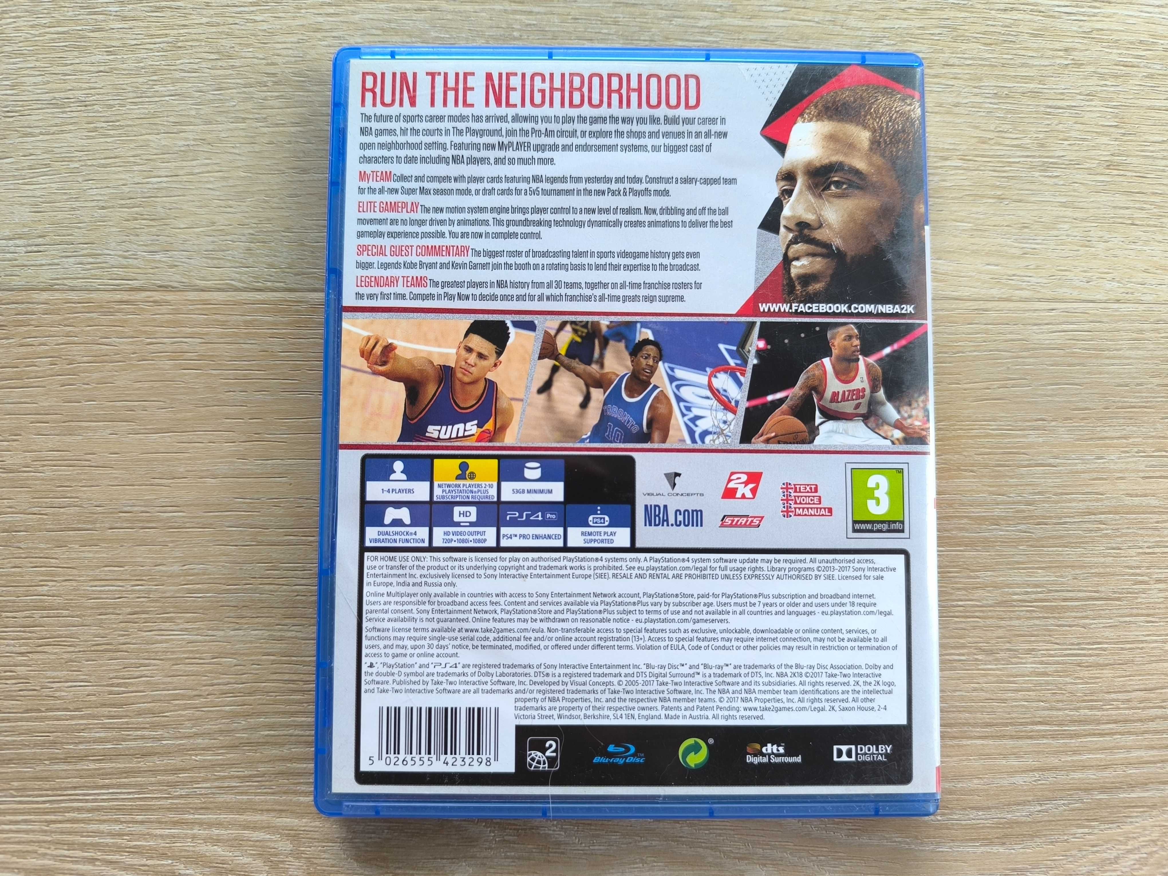 NBA 2K18 [PS4] [PS5] Gra dla 1-4 osób