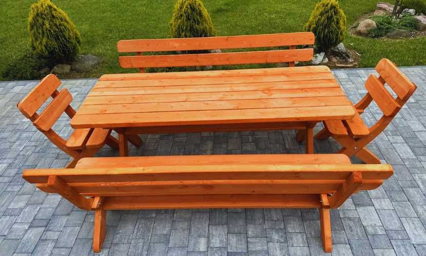 Meble Ogrodowe 2 metrowe drewniane tradycyjne NOWE solidne