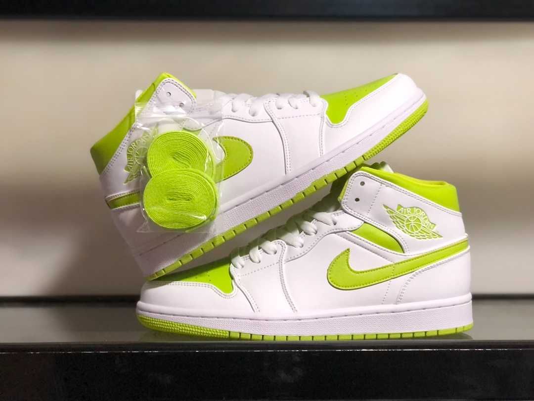 Air Jordan 1 Mid SE "white lime"