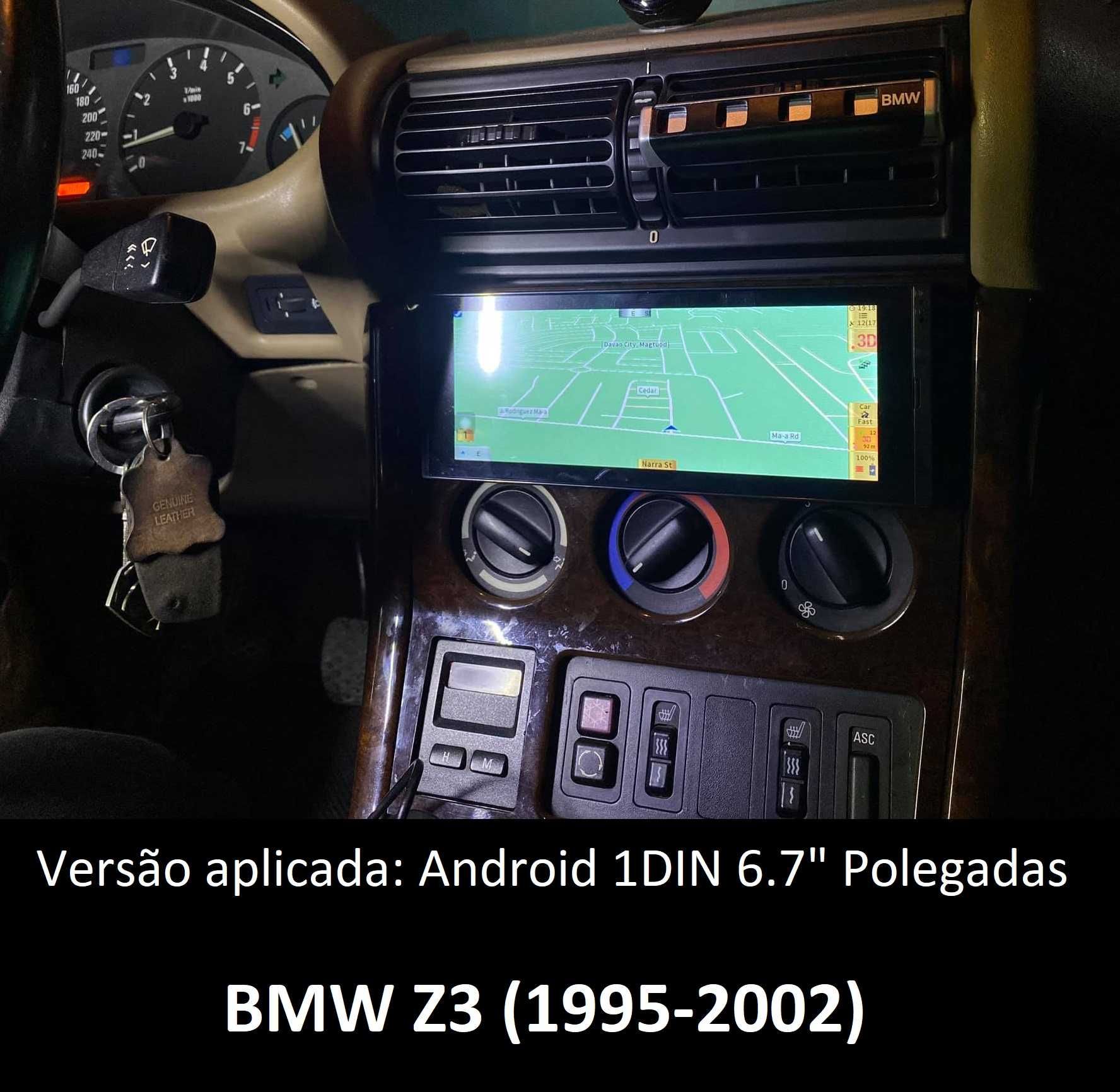 (NOVO) Rádio 2DIN 9" • BMW Z3 / Z4 • (1995 a 2009) • Android GPS E85