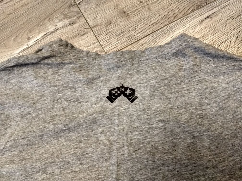 Męska koszulka t-shirt z napisem "Bedę grał w grę" r.S