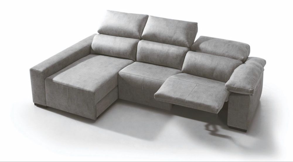 Sofá chaise longue com relax elétrico