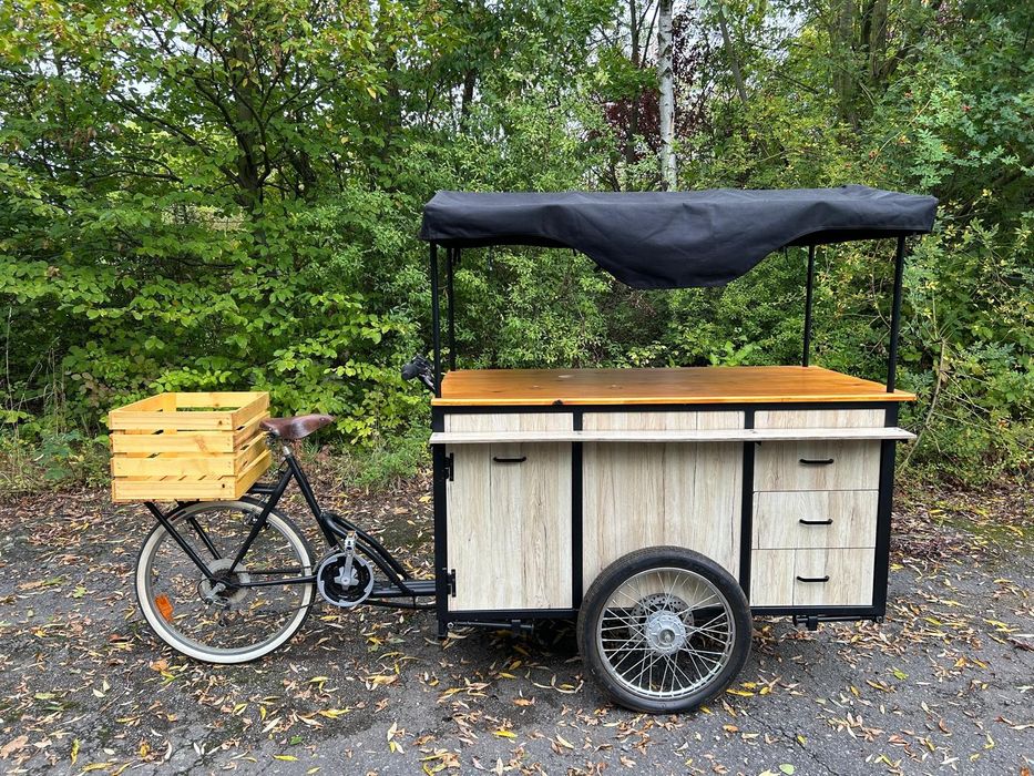 Rower gastronomiczny, food bike, coffee bike.