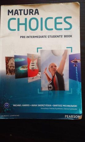 matura choices pre-intermediate students' book wyd.pearson