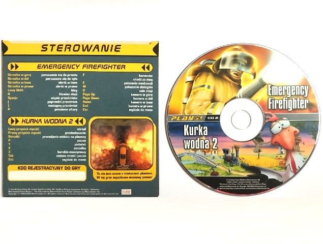 GRY na pc Emergency Firefighter PL + Kurka Wodna 2 II PL na płycie CD