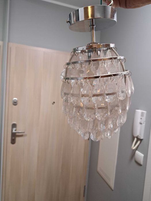 lampa wisząca glamour szyszka