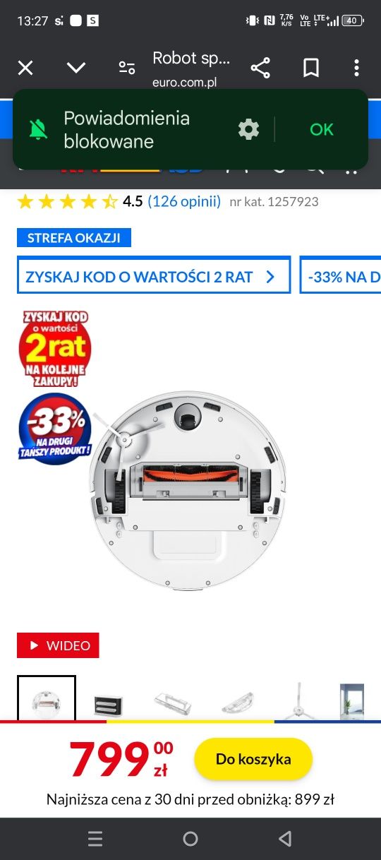 Robot sprzątący xioami