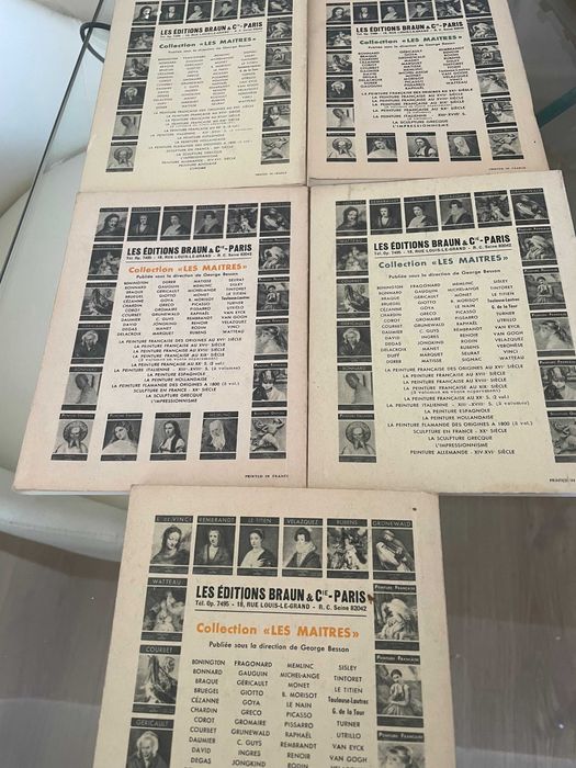 Collection des Maitres - Brochuras de arte francesa vintage