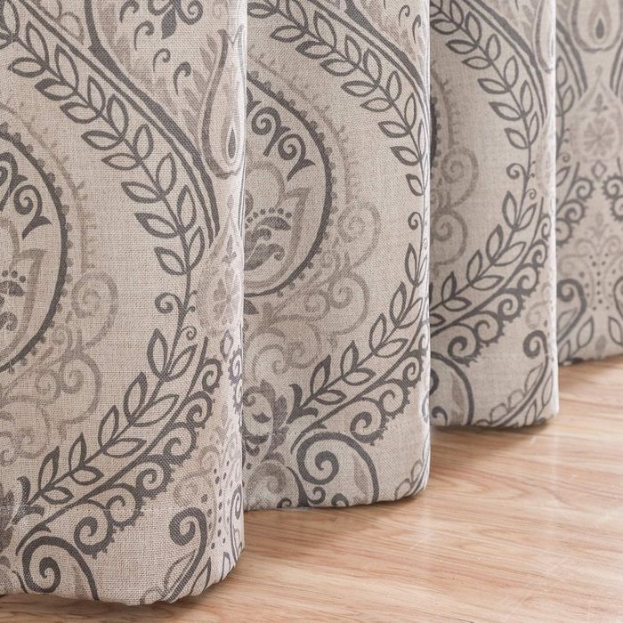 Zasłony Zaciemniające Termiczne z Oczkami Vintage 130x245 cm 2 Sztuki