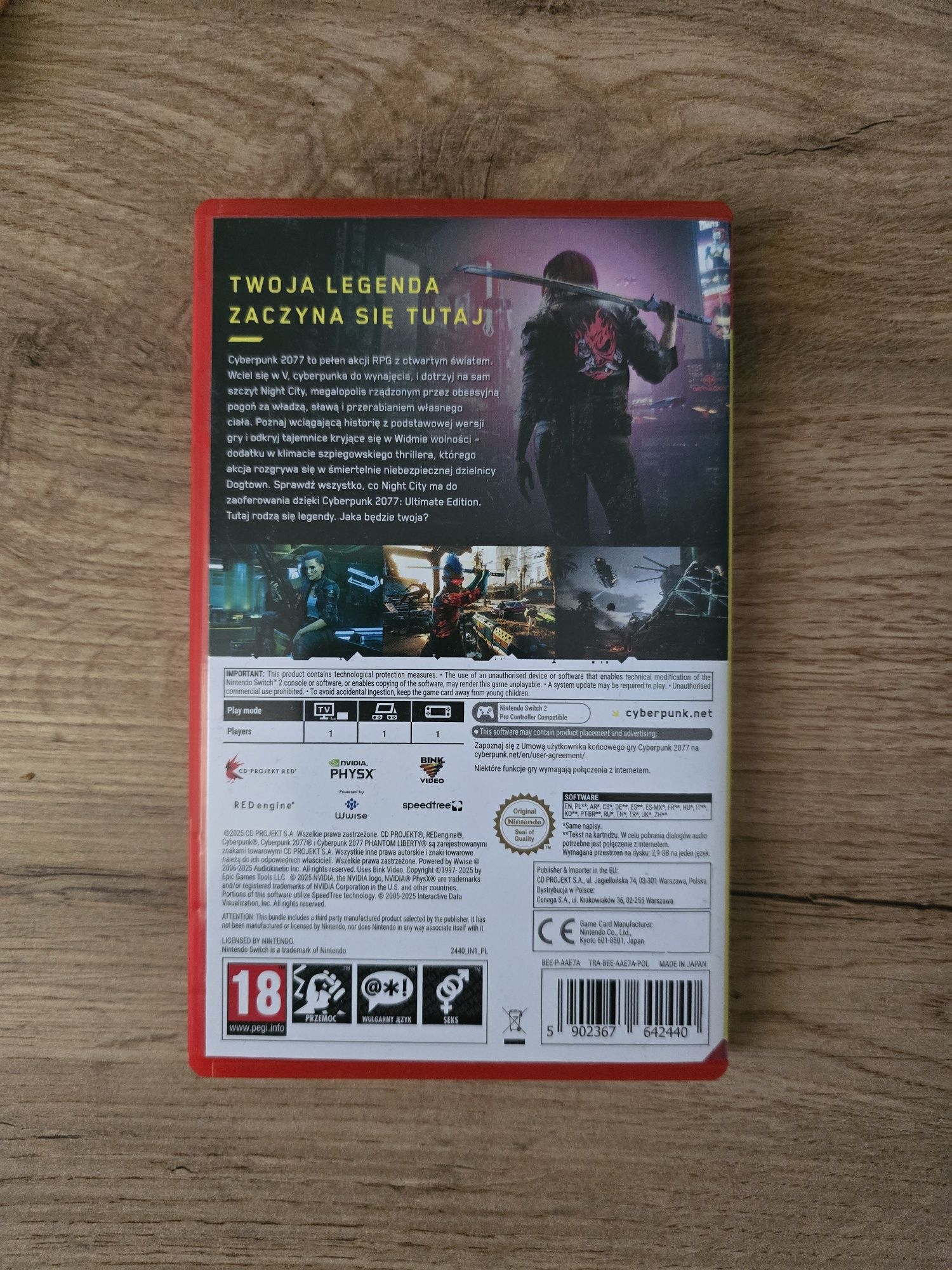 Cyberpunk 2077 Ultimate Edition Nintendo Switch