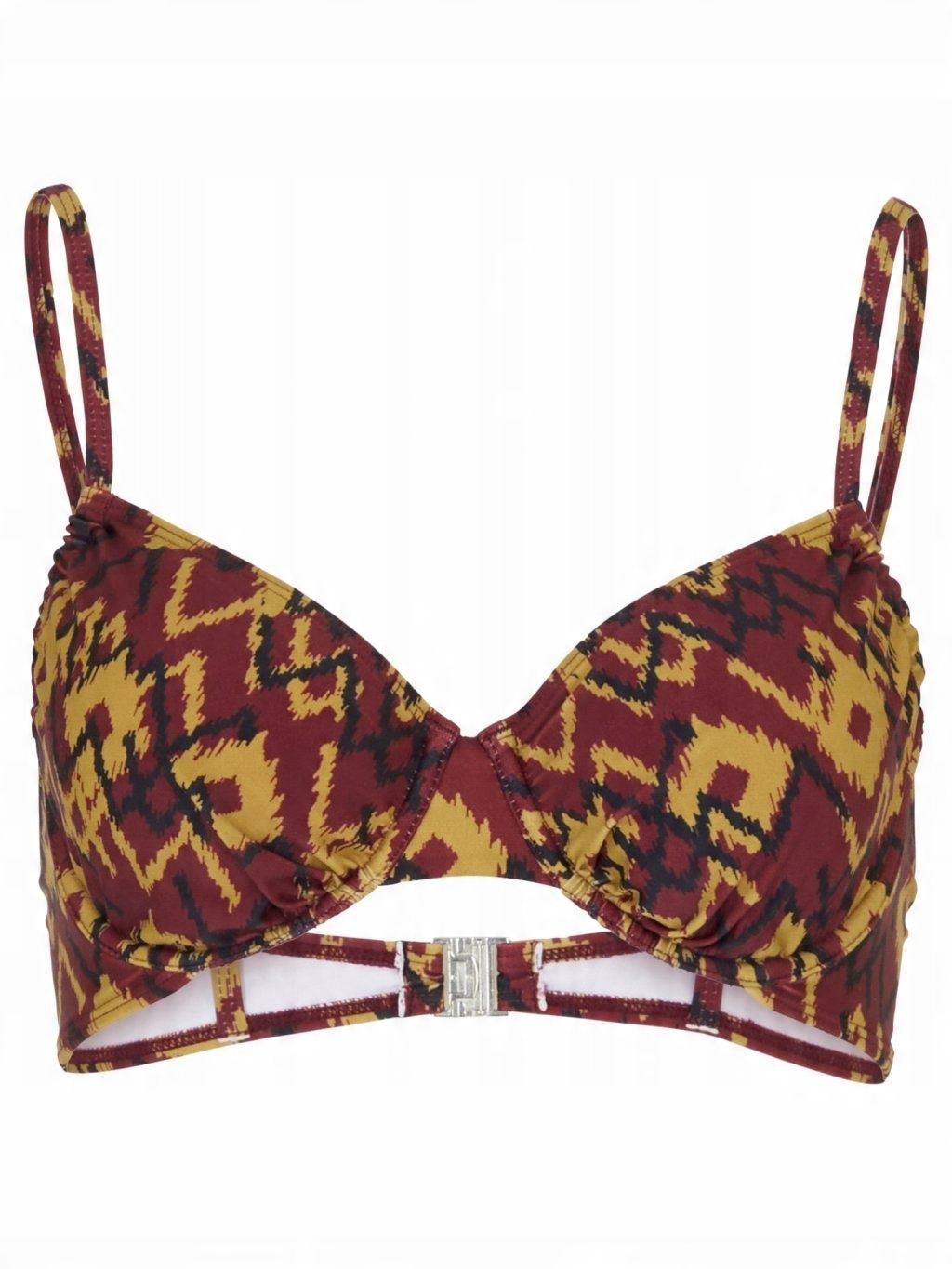B.P.C biustonosz bikini z fiszbinami we wzory ^80D