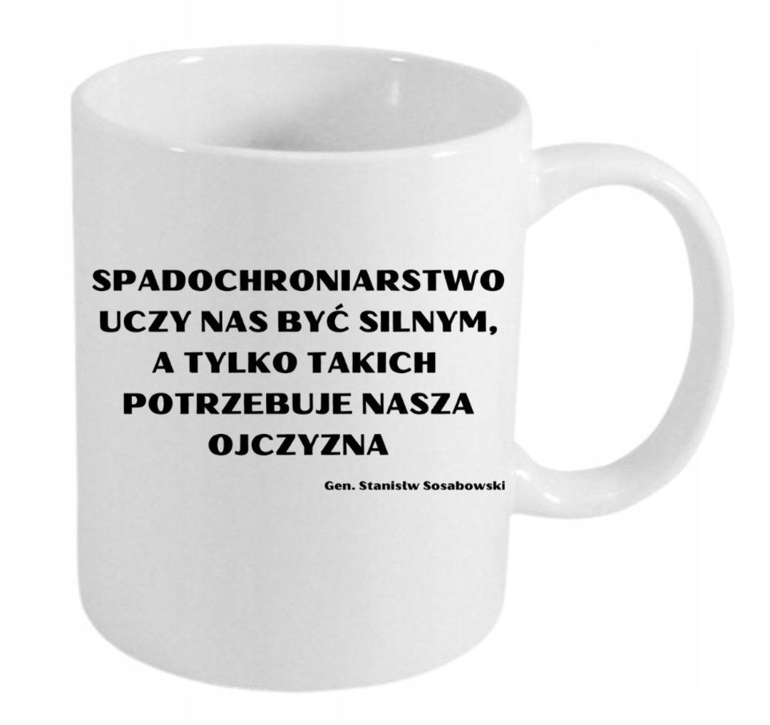 Kubek porcelanowy biały, DESANT, 6 Brygada