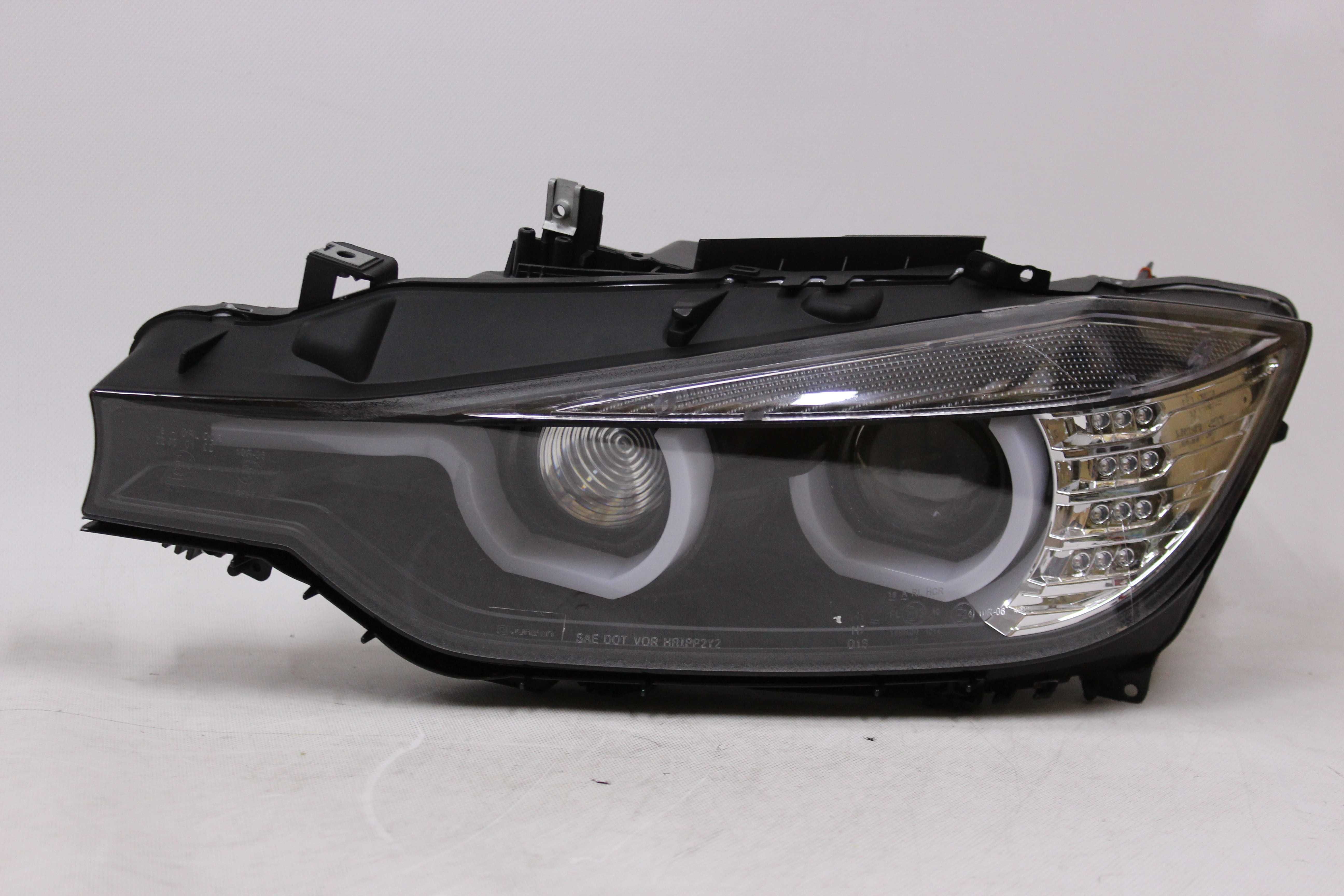 Lampy przednie przód BMW F30 11-15 LED U-BAR NEON Xenon D1S RINGI IGŁA
