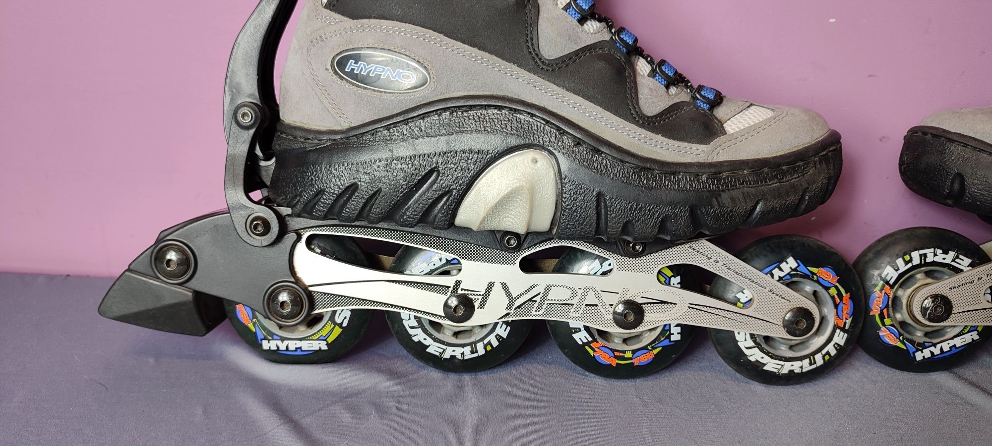 Rolki HYPNO 2 w 1 - buty z odpinanymi płozami - rozmiar 37,5 - 24 cm