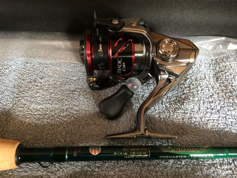 спиннинг карбоновый St. Croix Tidemaster + Shimano Stradic Ci4+