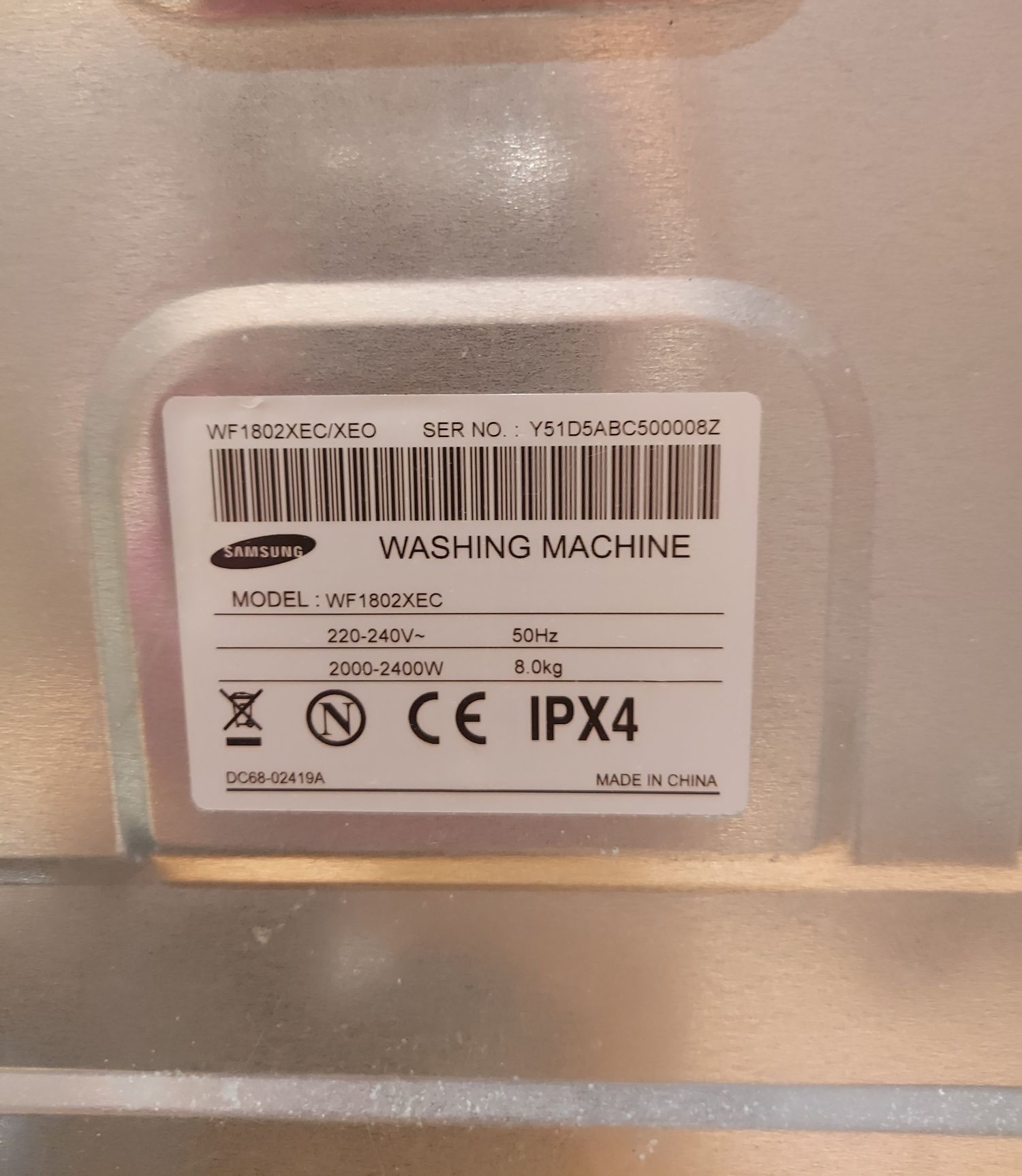 Pompa odpływowa pralka samsung WF180