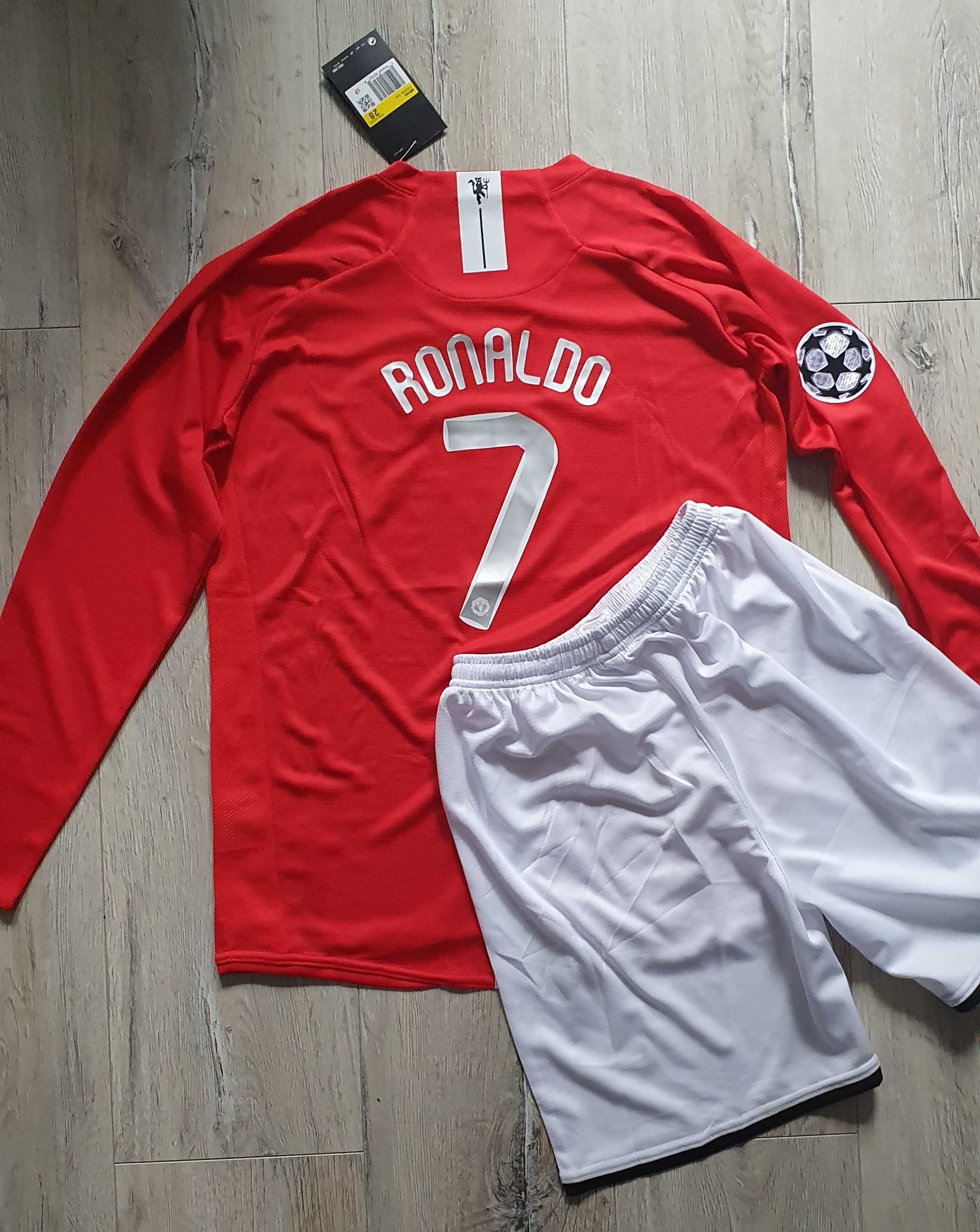 Komplet Dziecięcy Manchester United 2007/08, Ronaldo 7, Długi Rękaw