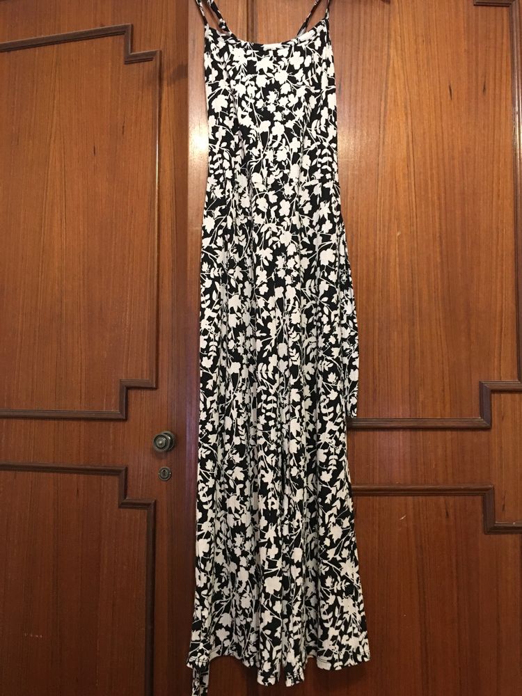 Macacao Preto Floral da Mango