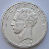Belgia 50 franków 1939 - Leopold - srebro