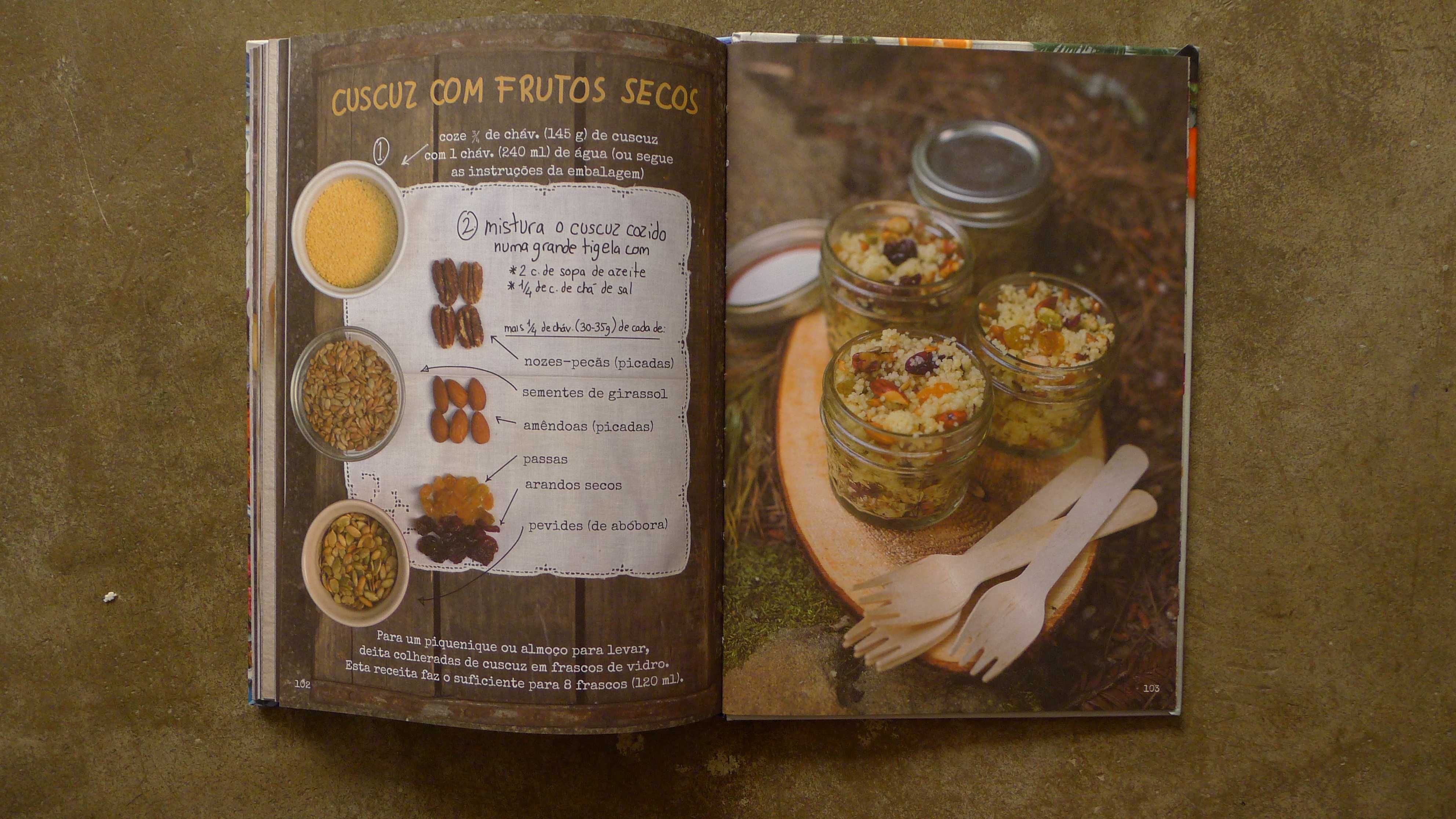 Livro de receitas vegetarianas "A Naturea à Mesa"