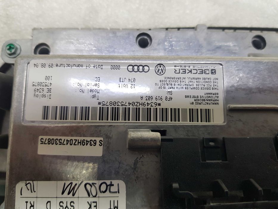 AUDI A6 C6 Licznik Zegary Wyświetlacz Nawigacji MMI Maskownica