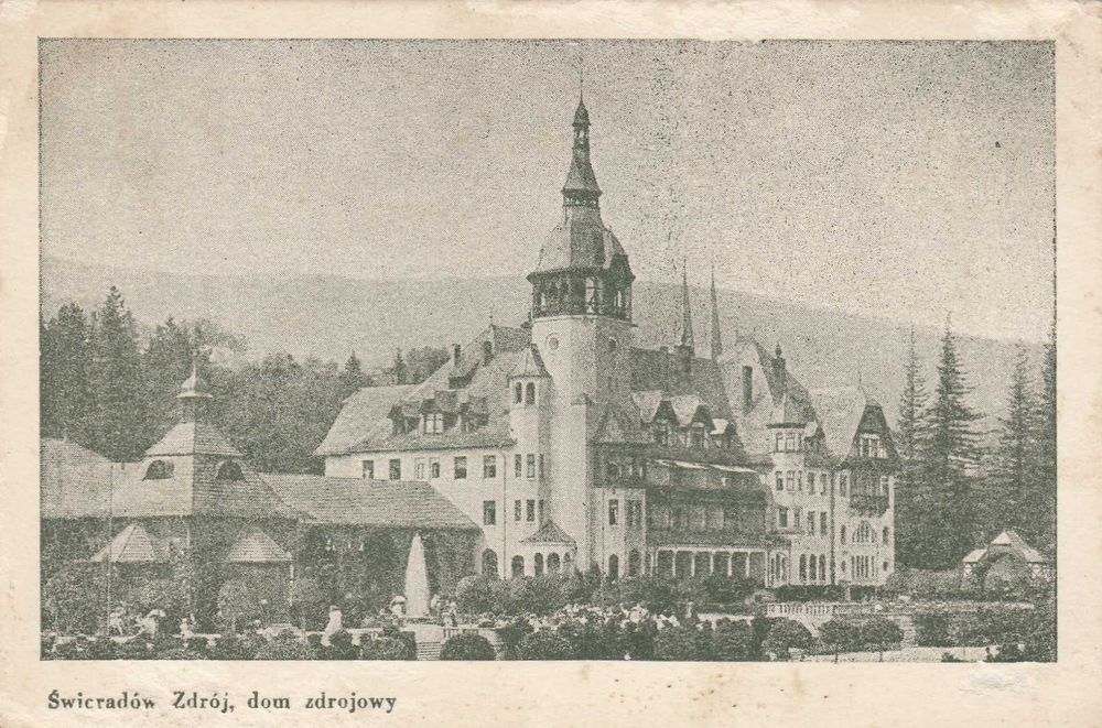 Świeradów Zdrój - dom zdrojowy - pocztówka