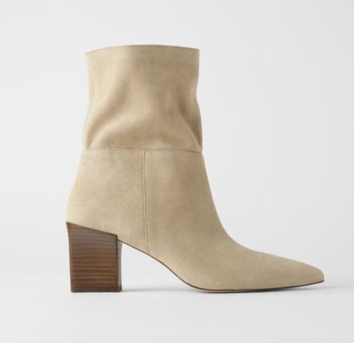 Замшеві ботильйони ZARA Soft