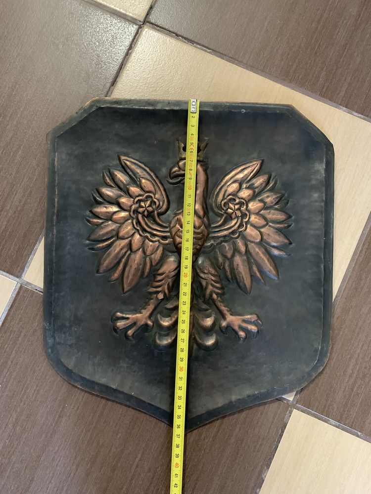 Metaloplastyka obraz w metalu Herb Polski