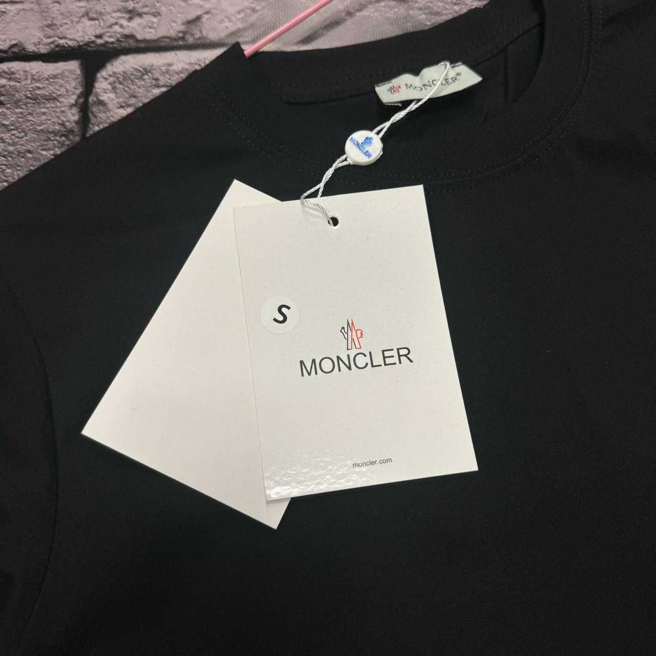 Чоловіча футболка Moncler | Монцлер Чорна