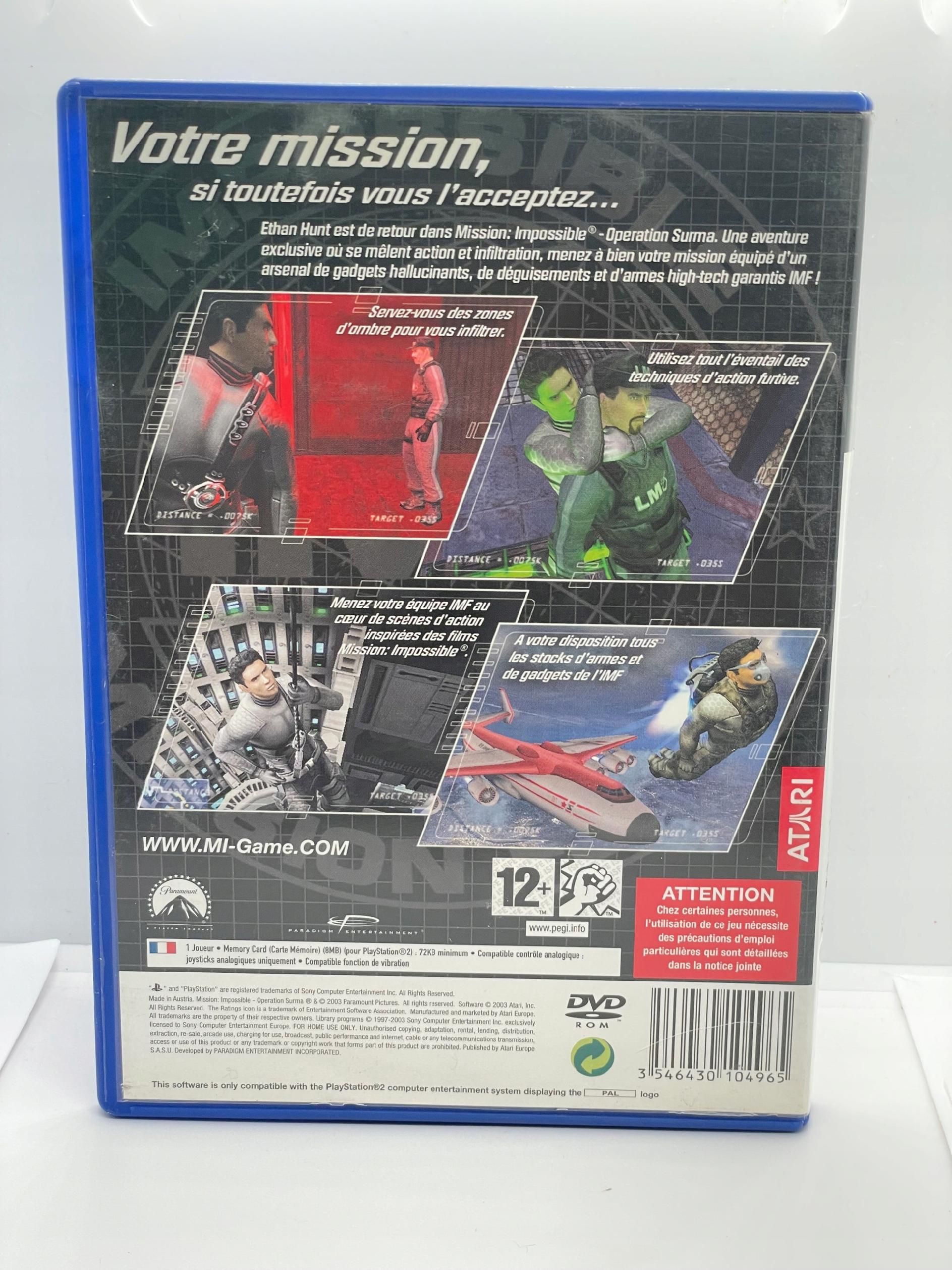 Mission Impossible - Operation Surma PlayStation 2 PS2