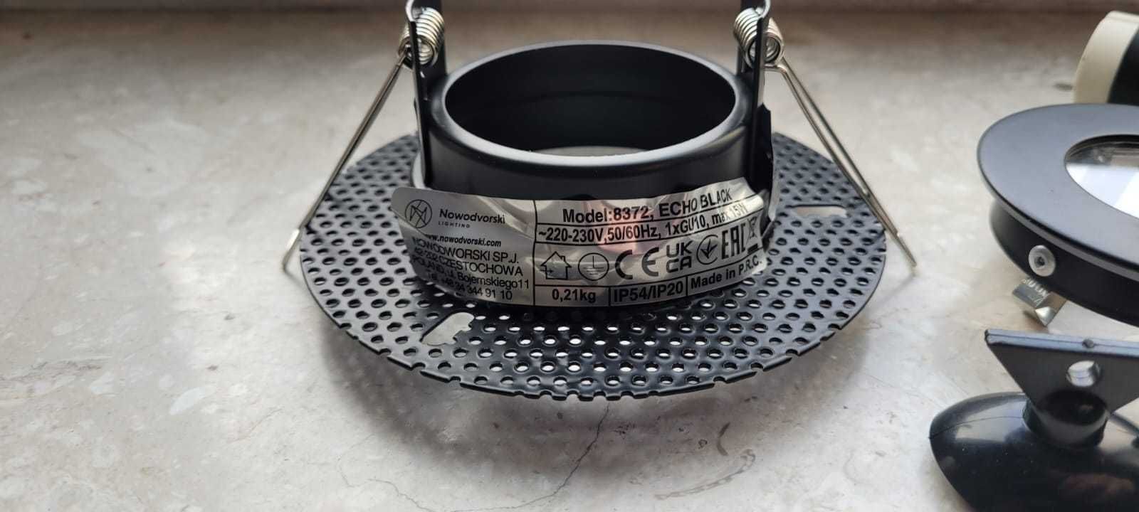 ECHO Nowodvorski 8372 NOWA LAMPA sufitowa wpuszczana punktowa czarna