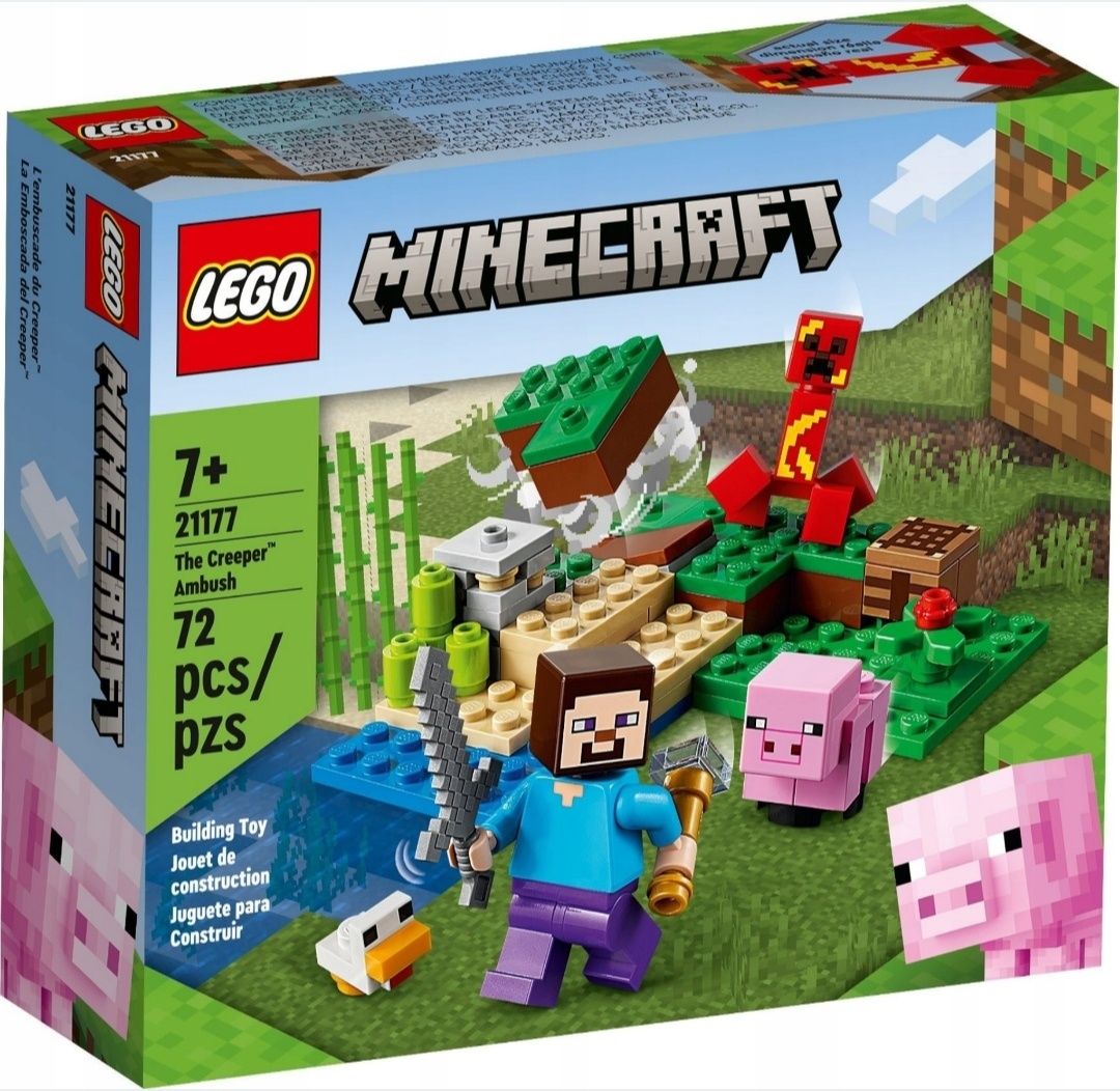 LEGO MINECRAFT Zasadzka Creepera zestaw 21177