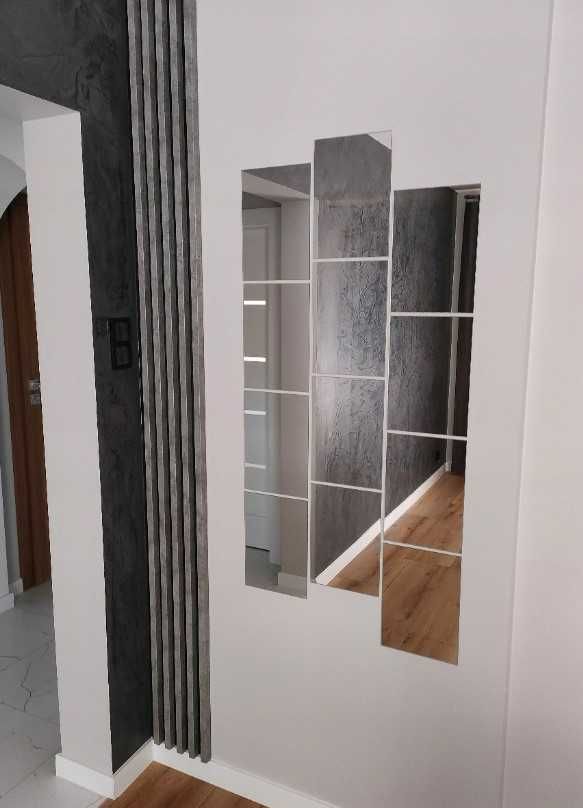 Lustro ścienne akrylowe prostokąty zestaw 9 sztuk 210 x 300 mm