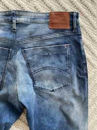 Spodnie męskie Tommy Hilfiger jeans dżinsy z przetarciami
