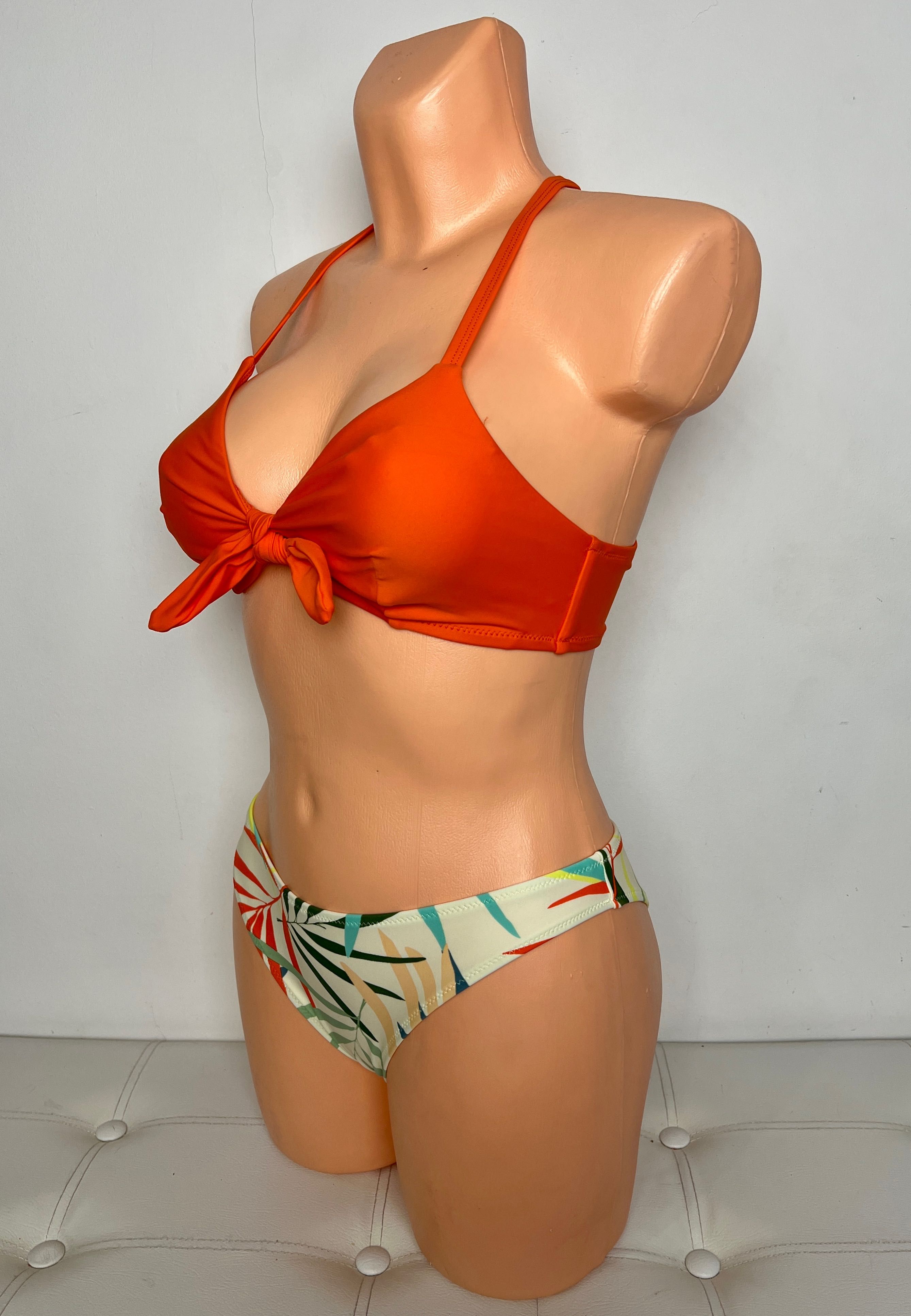 Strój kąpielowy dwuczęściowy kostium strój cupshe XS 36 nowy liście