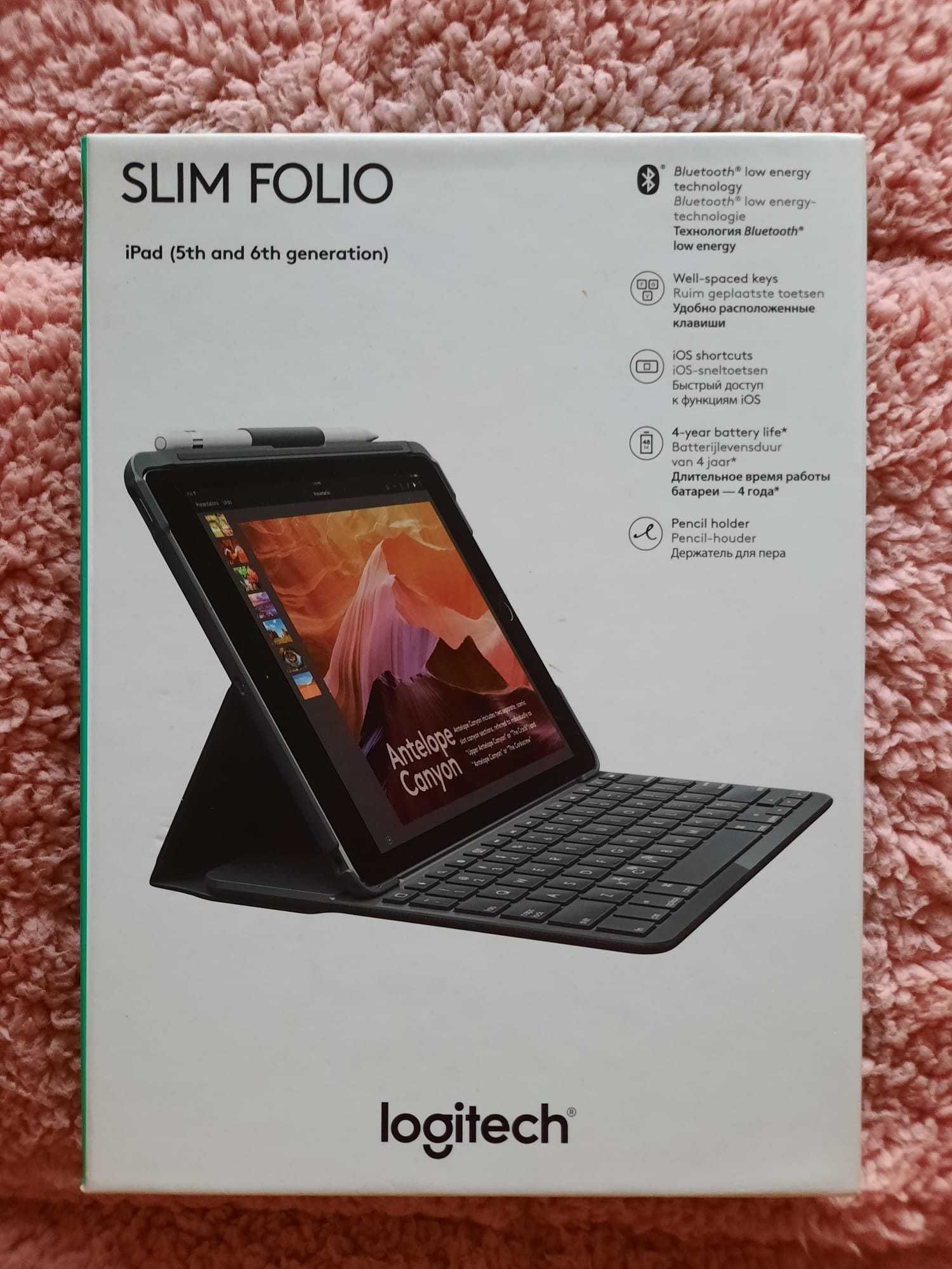 Slim Folio teclado Bluetooth Logitech (5th and 6th generation)