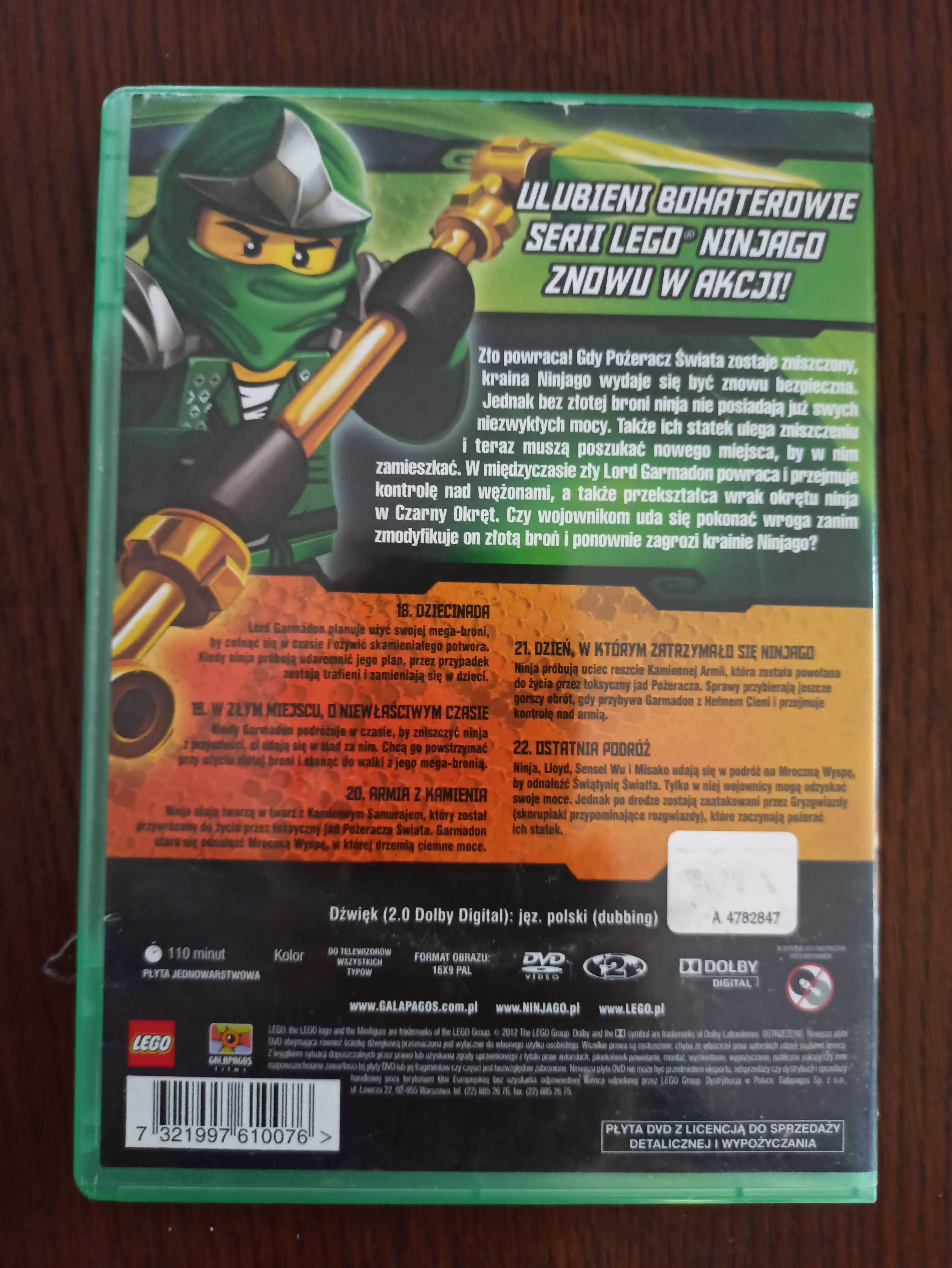 Bajka LEGO NINJAGO, 8 odcinków DVD/VCD