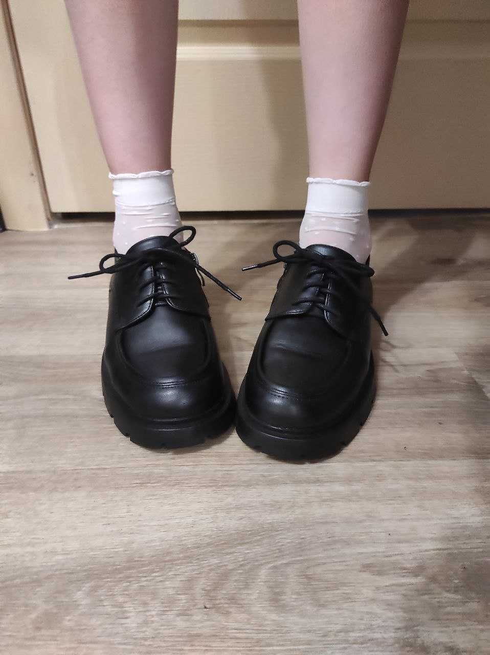 Туфлі-Лофери на шнурівці