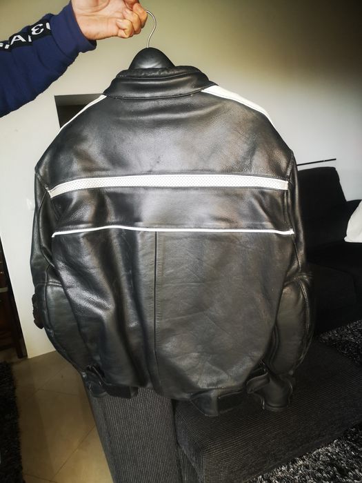 Blusão motard em cabedal Casa das Peles XL