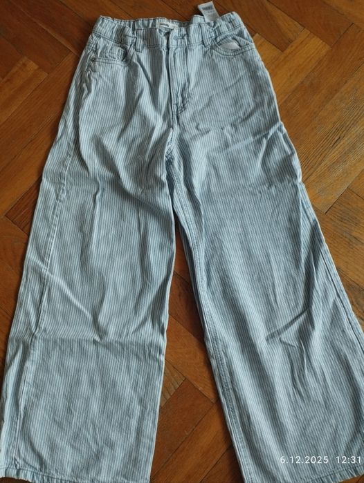 Spodnie Sinsay 146 w paski modne