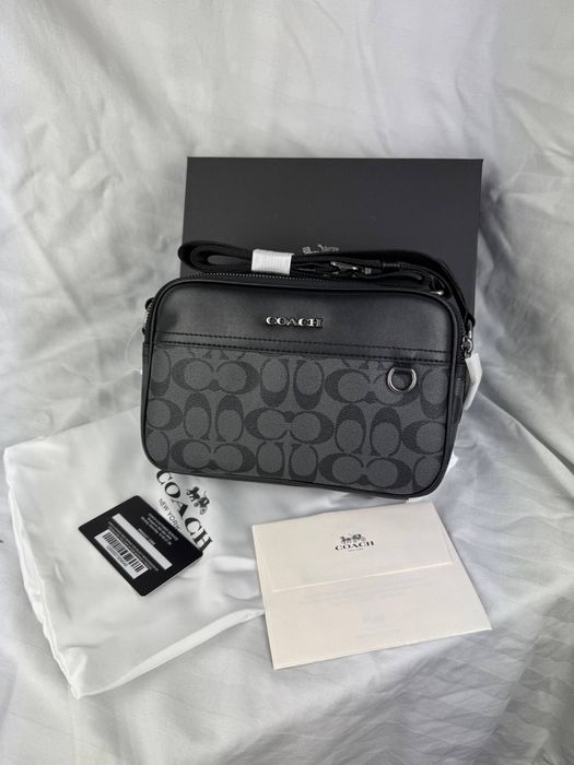 100% ОРИГИНАЛ! Мужская кожаная сумка/месенджер Coach. Разные модели.