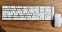 Klawiatura apple magic keybord with numeric i myszka magic mouse 2