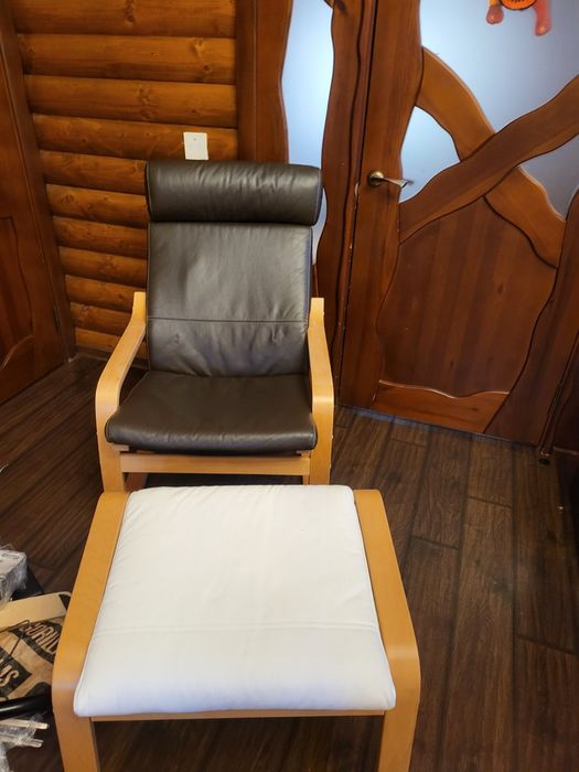 Кресла- качалки кожаные